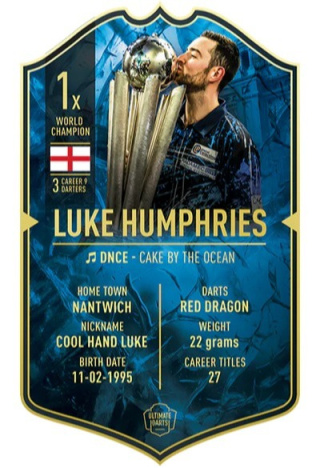 LUKE HUMPHRIES WORLD CHAMPION 2024 ULTIMATE DARTS CARD