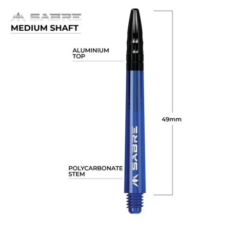 Mission Sabre Shafts - Blue - Black Top