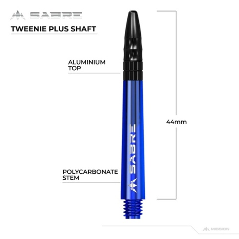 Mission Sabre Shafts - Blue - Black Top