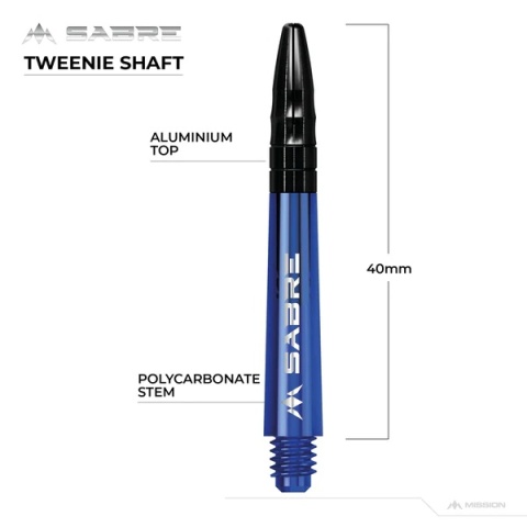 Mission Sabre Shafts - Blue - Black Top