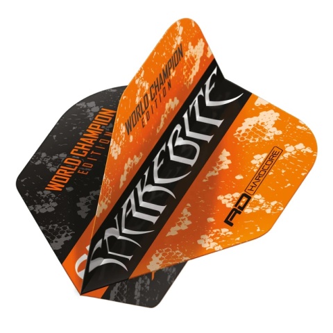 Red Dragon Peter Wright Snakebite Orange Black Yin Yang Standard Flights