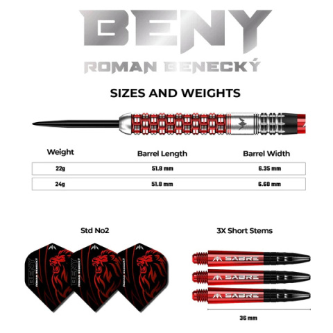 Mission Roman Benecky - 22/24g - 90% Wolfram