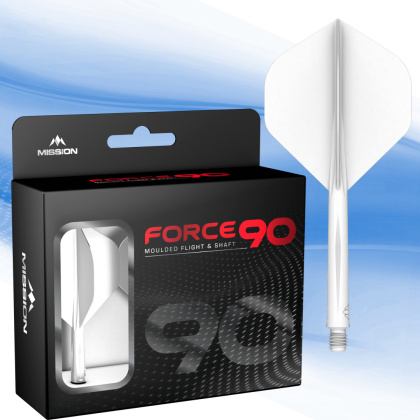 Mission Force 90 Moulded Flight & Shaft No2 Standard White