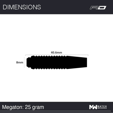 Red Dragon Flightmasters Megaton - 23/25g - 80% Wolfram